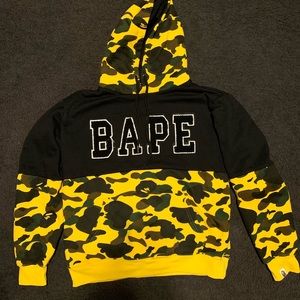 Bape Yellow Army Hoodie